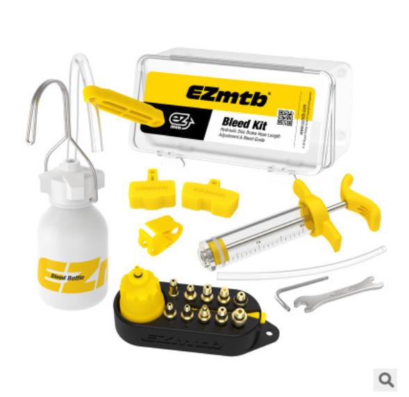 kit di spurgo dell'olio del freno a discoteca idraulico per bicicletta universale per Magura Mula Hayes strumenti di riparazione del freno della bici utili: bianca