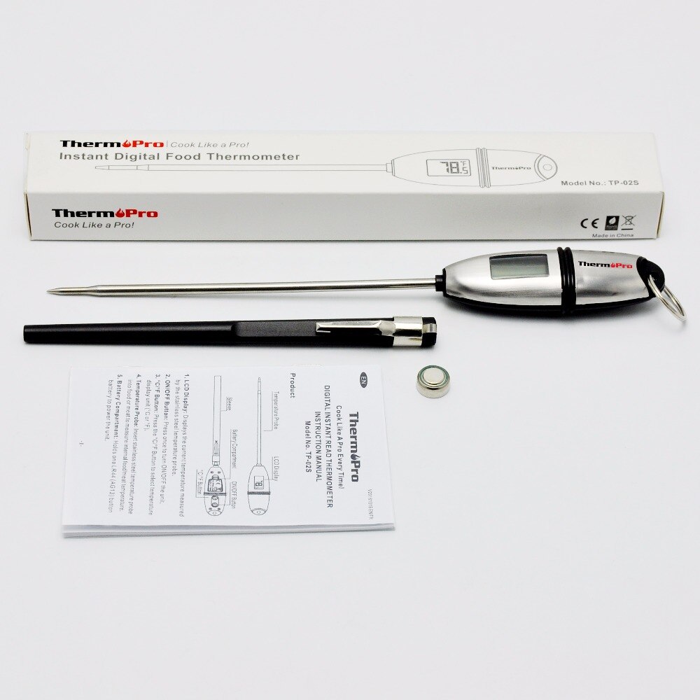 Thermopro TP-02S Digital Cottura Termometro di Carne Della Sonda Cucina Negozio Barbecue Selezionabile Sensore Calibro Indicatore di Calore In Tutto Il Mondo