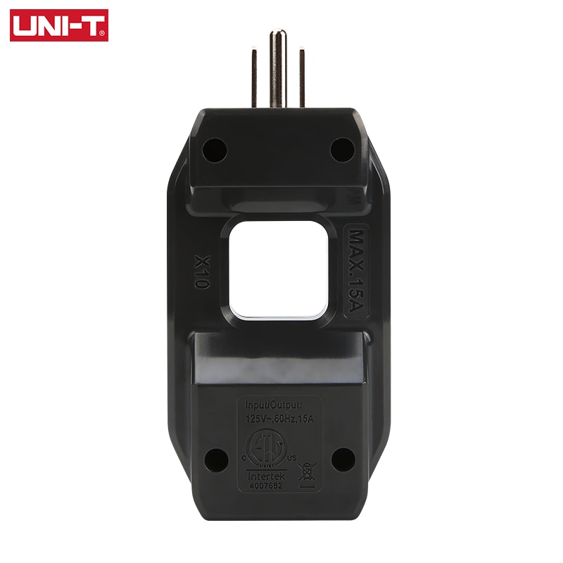 UNI-T AC Line Splitter 3 Pin 15A US Plug For Digital Clamp Meter Load 15A Measuring AC Operating Current of Electrical Device