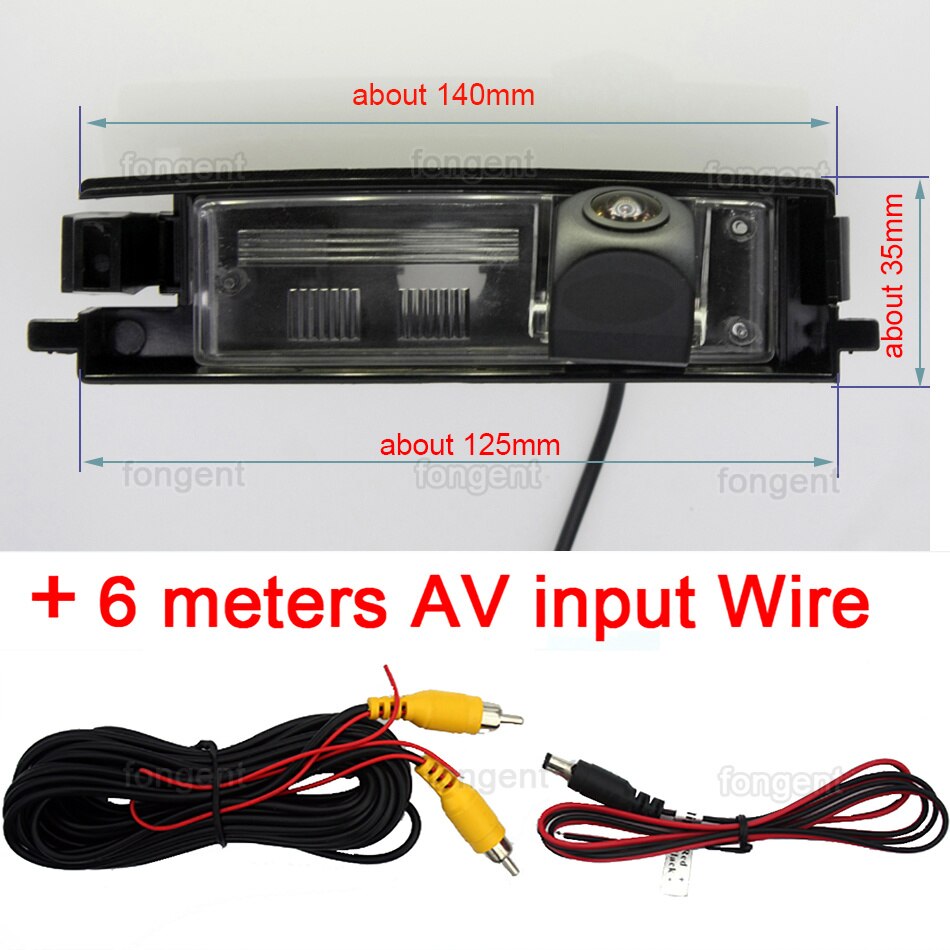Para TOYOTA RAV4 2000, 2001, 2002, 2003, 2004, 2005, 2006, 2007, , , , , inversa cámara de Vista trasera de estacionamiento: fish eye