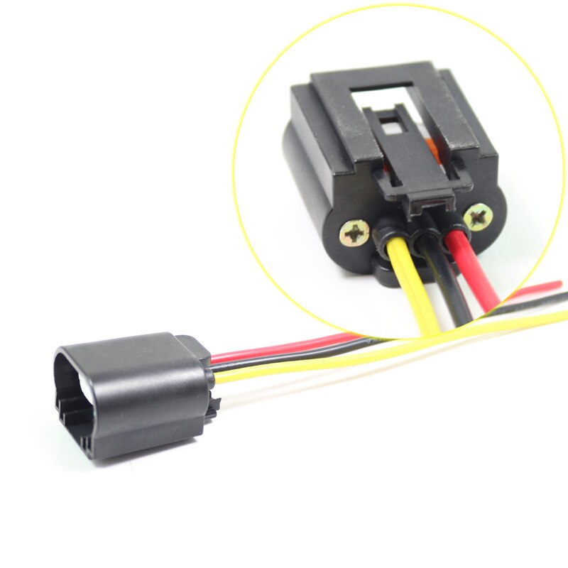 2pcs H13 Socket Female Adapter Wiring Harness H13 Wiring Harness Headlight Plug LED Headlight Bulb Replacement Female Sockets