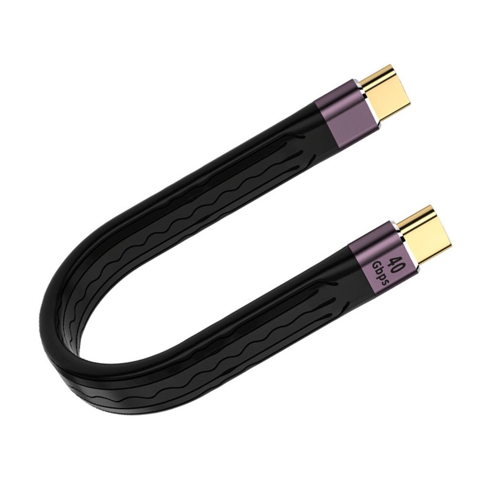 EGpu – câble USB 4 et C 100W, charge rapide, 40Gbps, transfert de données, synchronisation, court, avec puce Emark, pour HUB SSD externe