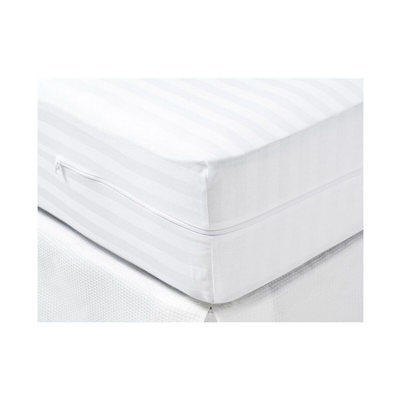 Satijn Cuty Matrashoes Texturen Vermeld 100% Microfiber Wit Met Rits 150x190cm