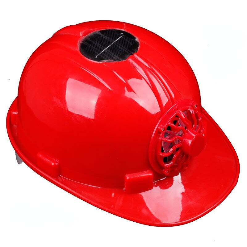 Zonne-energie Fan Helm Outdoor Werken Veiligheid Hard Hat Bouw Werkplek Abs Materiaal Beschermende Cap Aangedreven Door Zonnepaneel