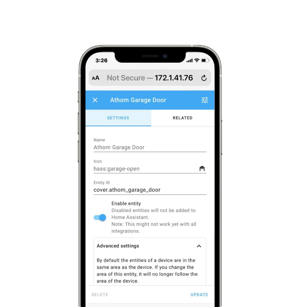 ATHOM ESPHome Smart Garage Door Opener Controller Works WIth Home Assistant