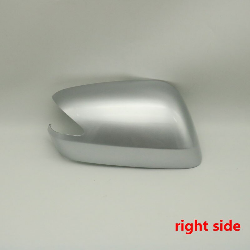 For Honda Fit Jazz Car Door Rearview Mirror Cover Side Mirror Housing with Mirror Light Version: silver right side