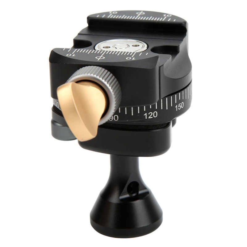 Panoramic Inverted Ball Head 360 Degree Rotatable Tripod Head 10KG Bearing Capacity Spherical Ball Head for DSLR SLR Camera