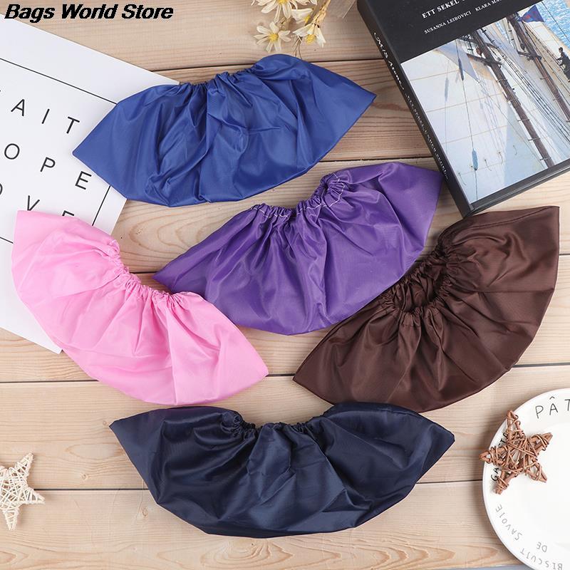 1Pair Reusable Thicken Elastic Shoe Cover Home Indoor Antiskid Overshoes Student Machine Room Bird Dust Proof Feet Covers