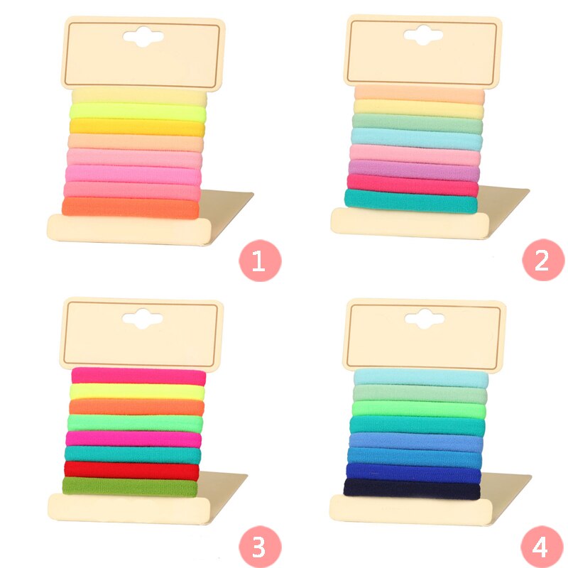 8 Teile/satz Mädchen Elastische Stirnband Haar Band Candy Headwear Haar Seil Kinder Haar Zubehör