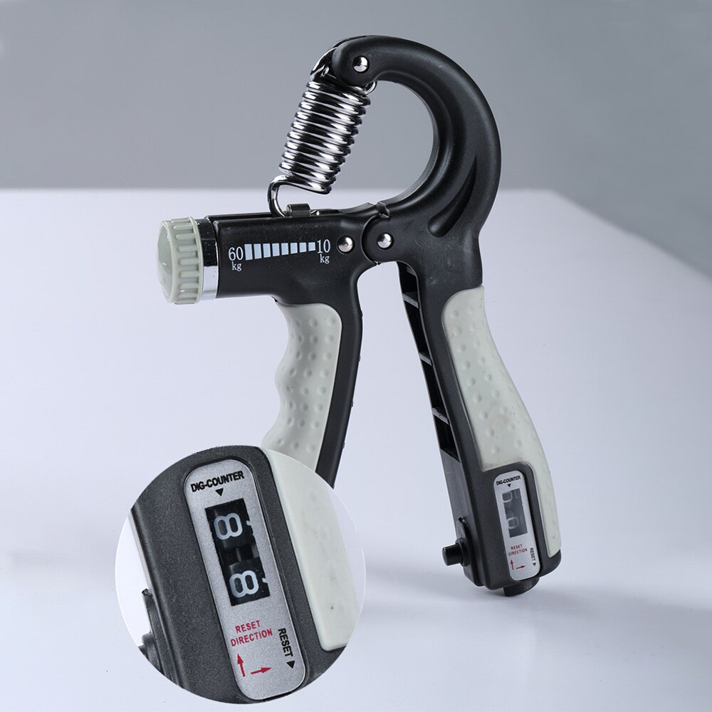 Adjustable Hand Grip Strengthener Fitness Muscle Wrist Forearm Fingers Training Tool 16x10cm