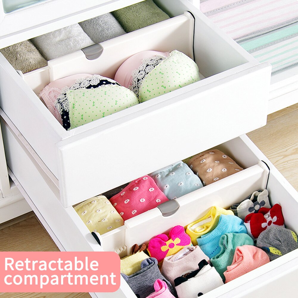 Retractable Drawer Divider Holder DIY Storage Shelves Household Partition Board Division Tools Retractable Drawer Separator