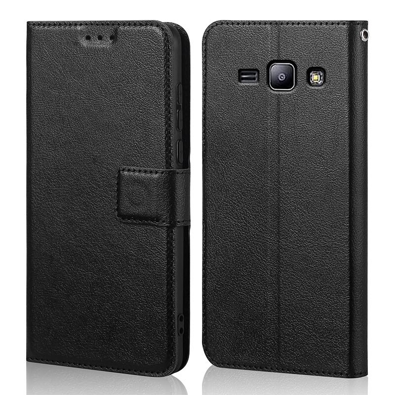 Coque de téléphone portable en cuir PU, étui magnétique rétro pour Samsung Galaxy Grand 2 Duos G7102 G7105 G7106 G7108 G7109 G7100 G71S SM-G7102: Black