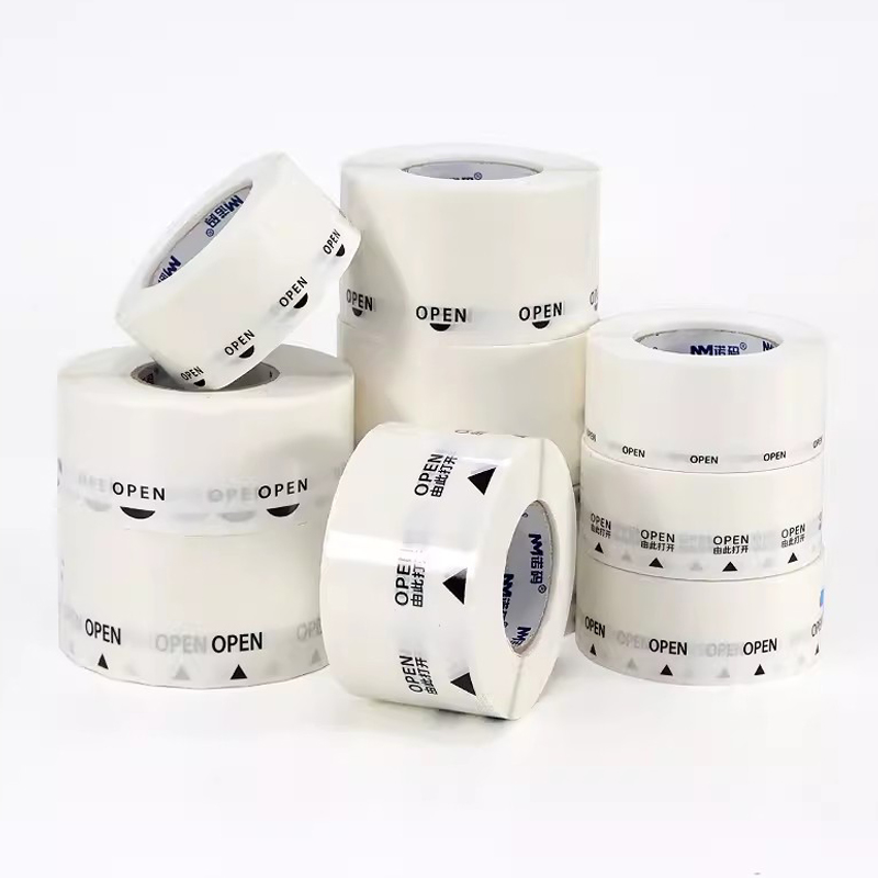 1000 stücke transparente selbst klebende Versiegelung aufkleber Geschäfts verpackungs etiketten verpackungs siegel öffnen Pfeile, sterben leicht abzureißen sind