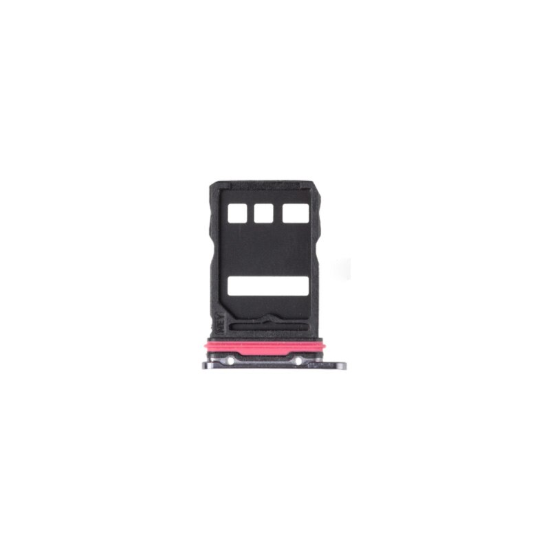 Vervanging Voor Huawei P40 Pro Sim Card Tray Slot Houder Adapter Socket Reparatie Onderdelen ELS-NX9, ELS-N04: Black