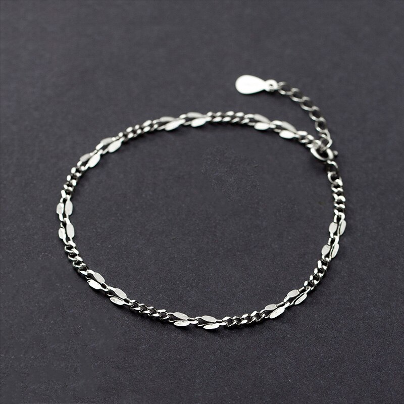 INZATT Real 925 Sterling Silver Geometric Bracelet For Charming Women Party Minimalist Fine Jewelry Hiphop Accessories
