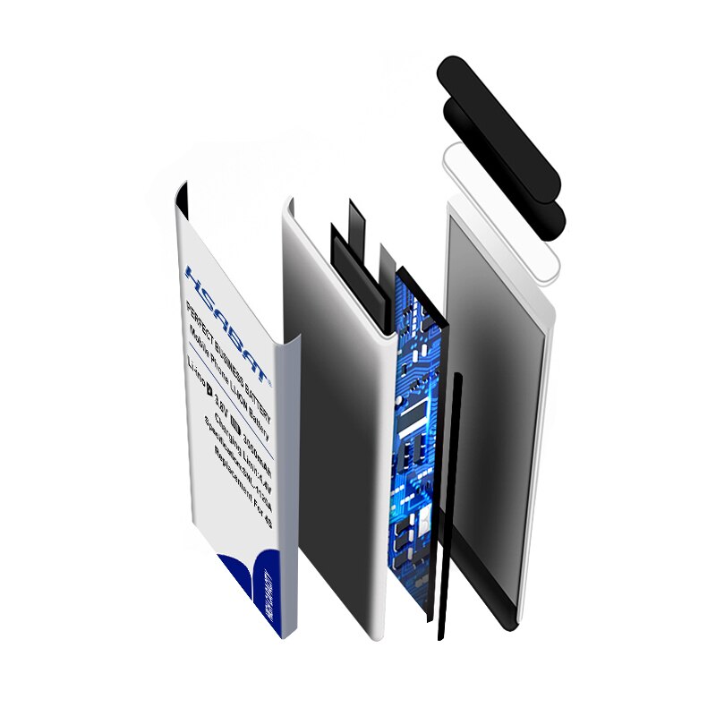 HSABAT 1400mAh 523455 Battery for FIIO E17 E7 Headphone Amplifier Li-po Polymer Rechargeable Accumulator Pack Replacement