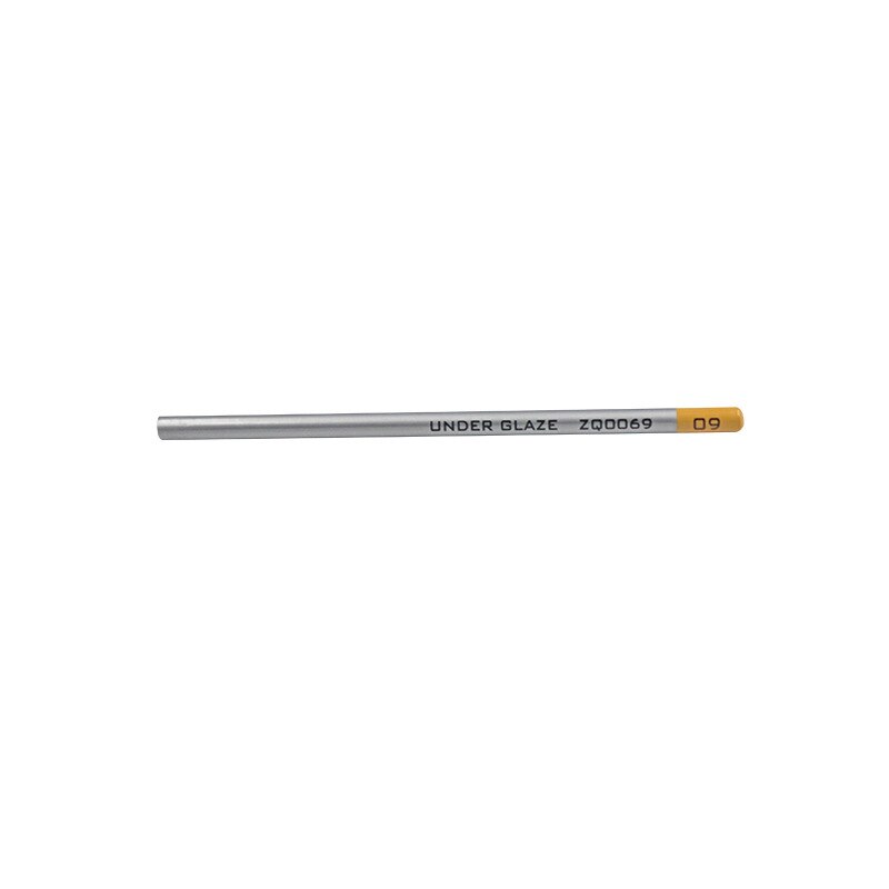 Lápiz de cerámica de colores para pintar a mano, pluma de dibujo de línea, lisa, en blanco, herramientas de cerámica: orange