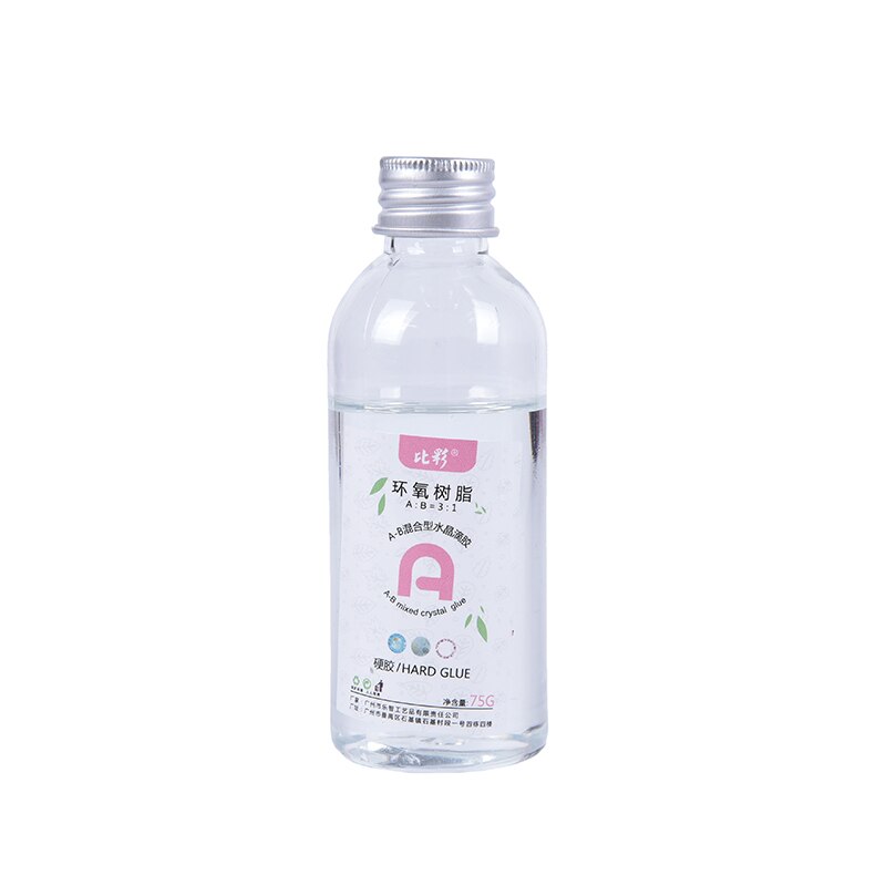 Resina epoxi transparente de alta adhesivo, pegamento de cristal 3:1, herramienta de bricolaje para hacer joyas, 25ml + 75ml, 2 uds./ste