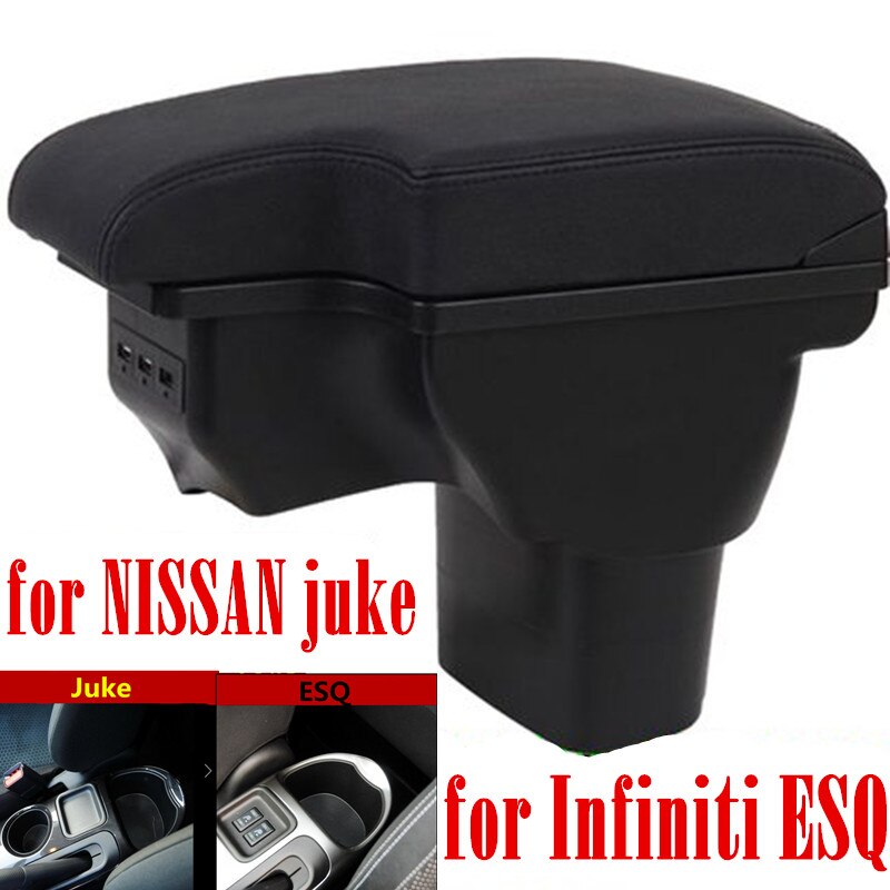 Voor Infinit Juke Esq Armsteun Doos Voor Nissan Juke Armres Doos 3USB: Black line USB