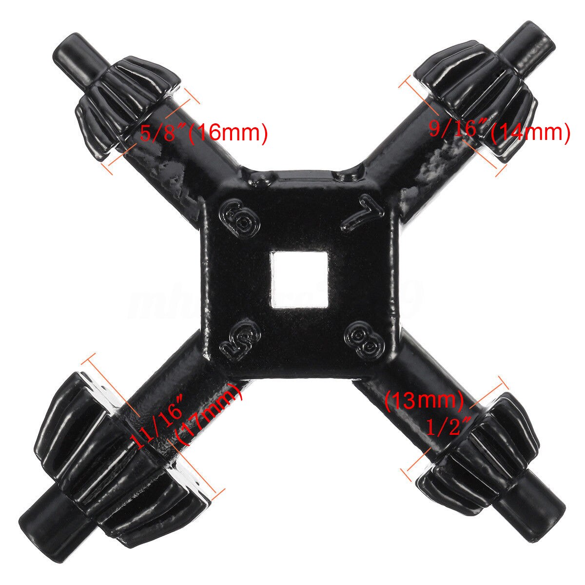 Drills Chuck Key 4 Way Metal Press Chuck Key Multifunctional Universal Combination Hand Tool 4 in 1 Fit Handled Drilling