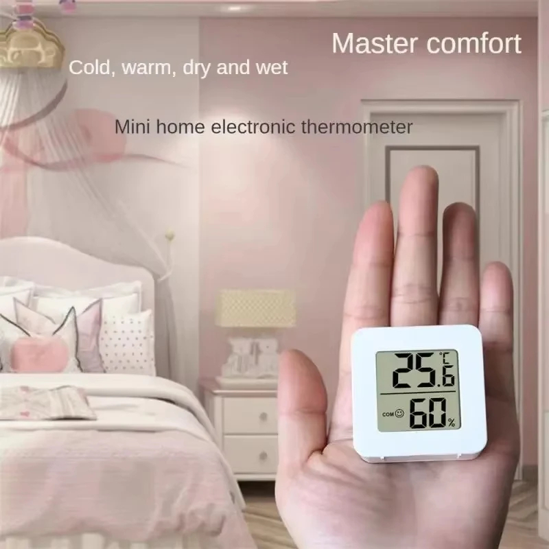 Mini termómetro Digital LCD, higrómetro, medidor de humedad y temperatura ambiente interior, herramientas de medición del hogar, juego de 4 Uds.