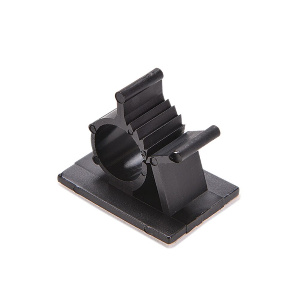10pcs /pack 20mm Black Adhesive Backed Nylon Wire Adjustable Cable Clips Clamps