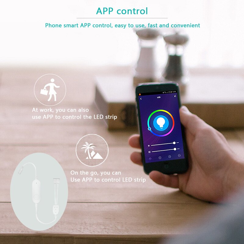 Tuya Wifi Smart Led Controller 4 Pin Rgb Led Strip Licht Contoller 5-24V App Remote Voice Control werken Met Alexa Echo Google