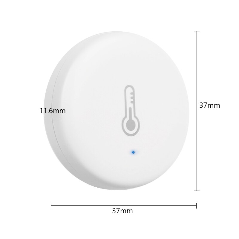 5Pcs Tuya ZigBee Smart Temperature And Humidity Sensor Battery Powered Work With Zigbee Hub Voice Control For Alexa Google Home