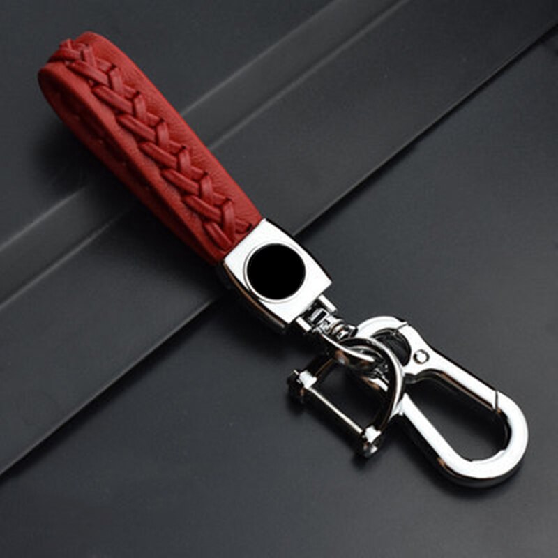 ABS Key Holder Car Key Cover Case For Mazda 2 3 5 6 CX7 CX9 RX8 MX5 MPV Demio 2 Button Remote Car Flip Key Case: red keychain