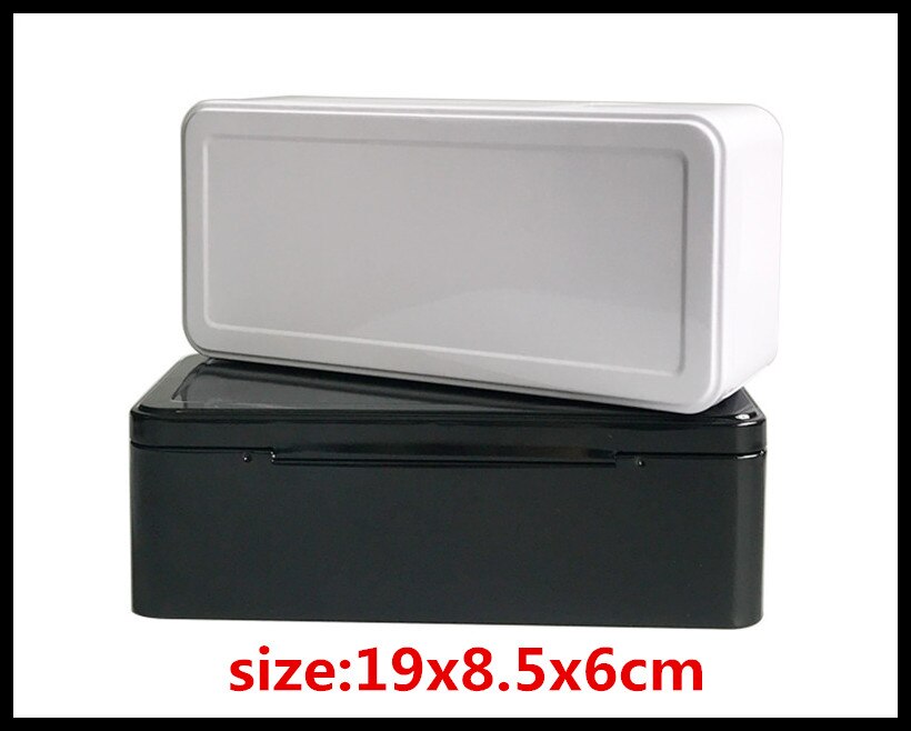 Rectangular storage tin box stationery desktop finishing storage box glasses box tool storage tin box furniture storage box