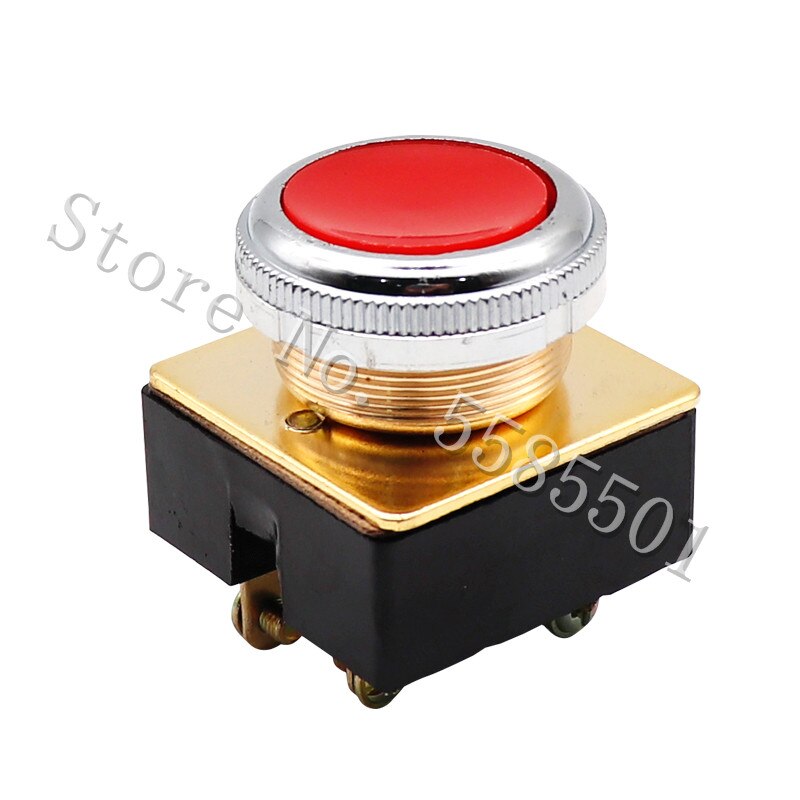 LA2 Knop Switch Self-Reset Knop Platte Kop Platte Knop Paddestoel Hoofd Installatie Kaliber 30Mm Rood Groen