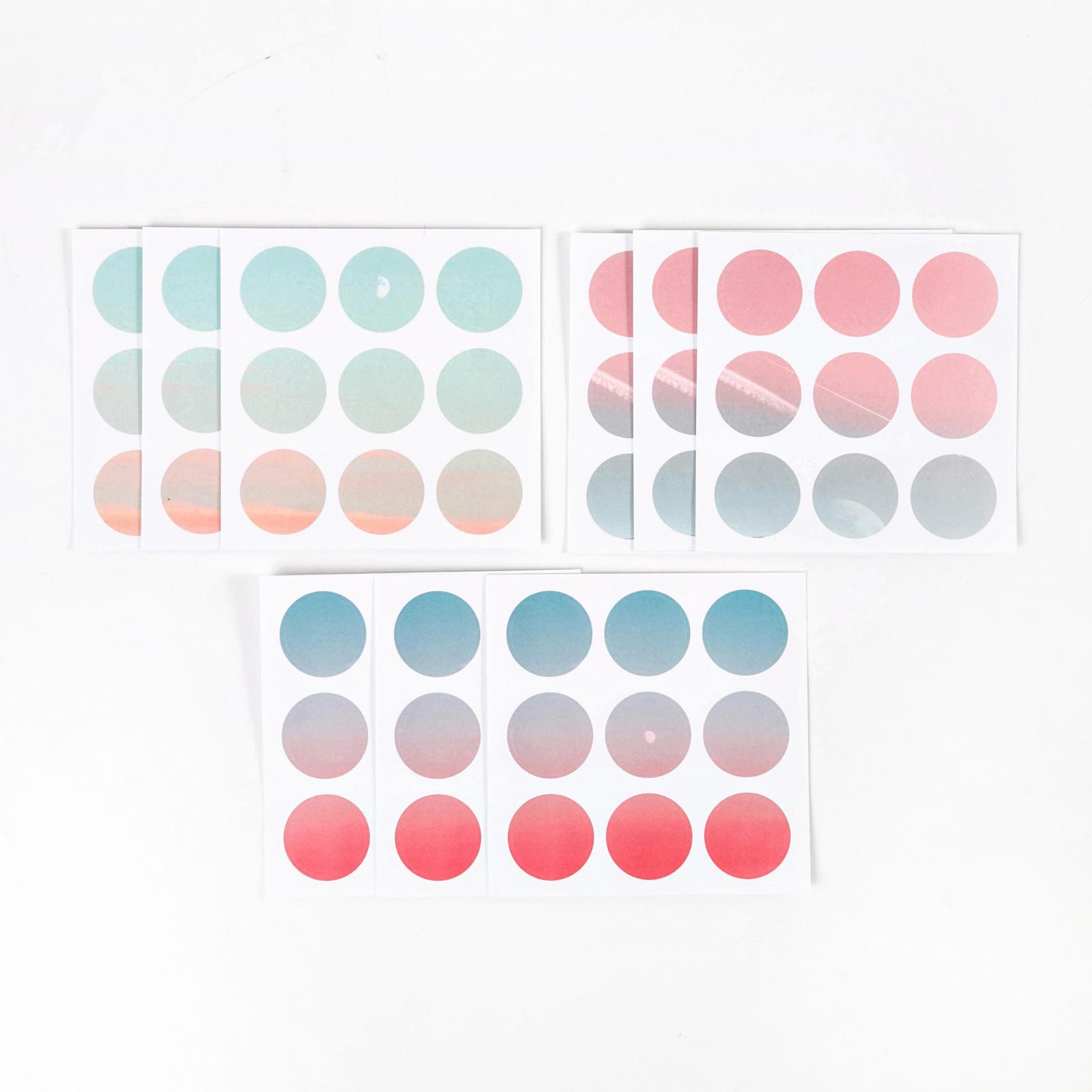 81 Pcs/pack Morandi Series Circle Dot Diy Writable... – Grandado