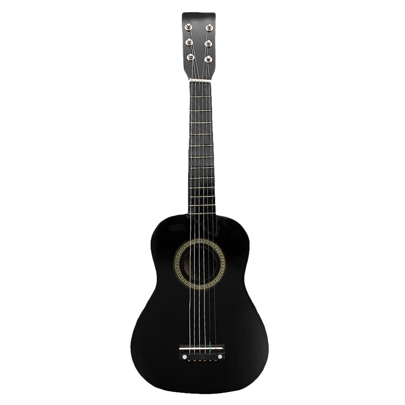 23 Inch Small Mini Guitar Basswood 6 Strings Acoustic Guitar with Pick Strings Accessory for Beginner Children Kids: Default Title