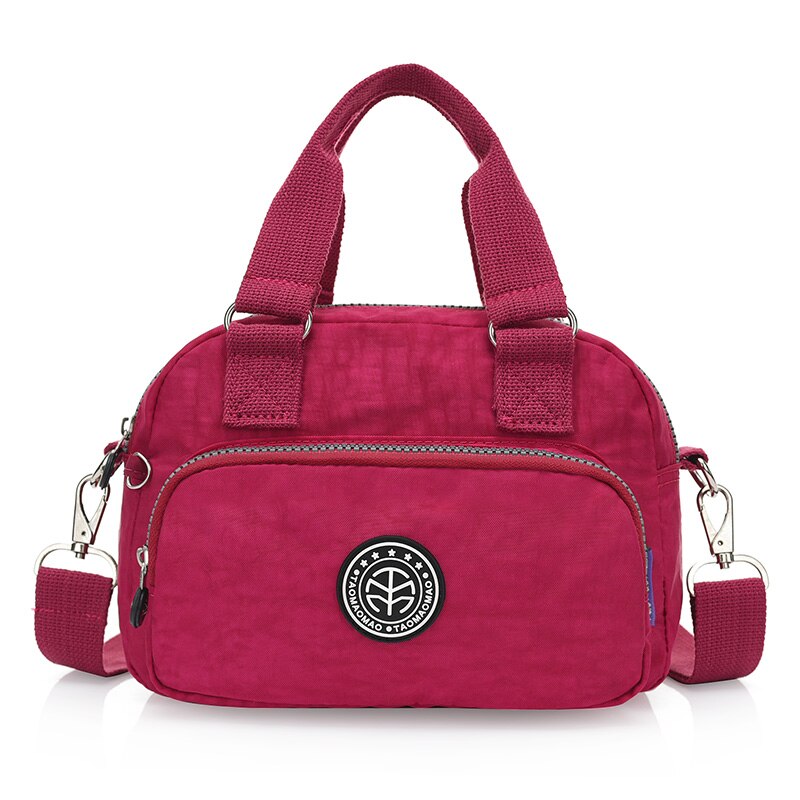 Mode Vrouwen Schoudertassen Waterdichte Nylon Vrouwelijke Messenger Bags Crossbody Tassen Tote Handtas: grape purple