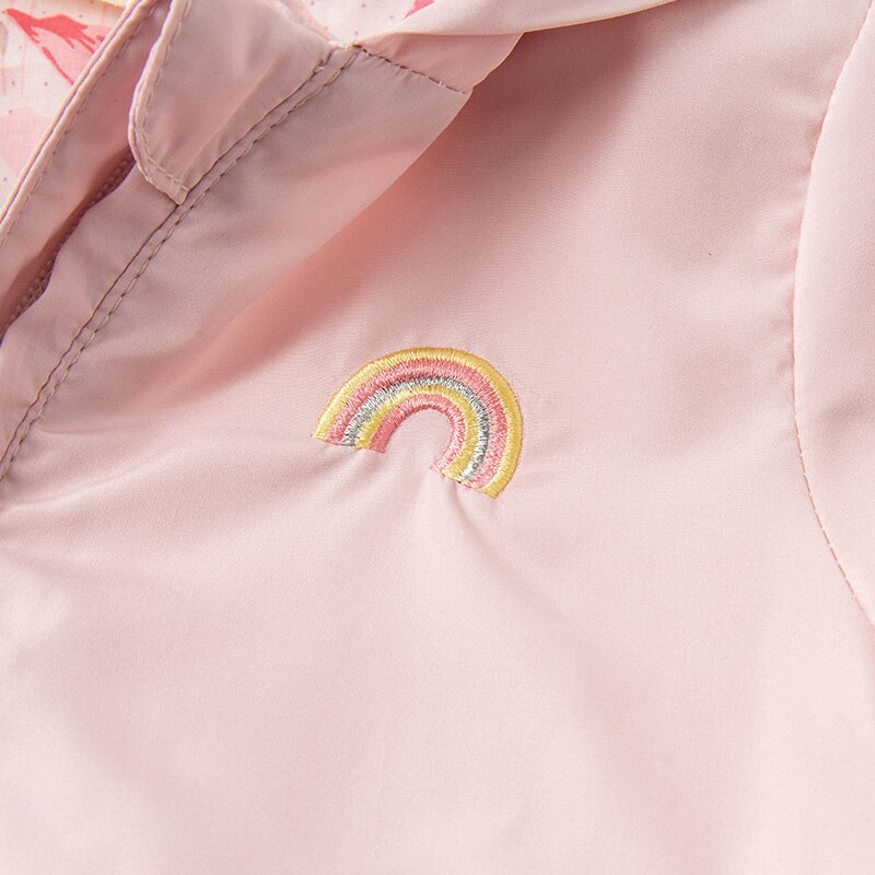 DBJ16582 Dave Bella Lente Baby Meisjes Mode Cartoon Boog Kapmantel Kinderen Tops Baby Peuter Bovenkleding