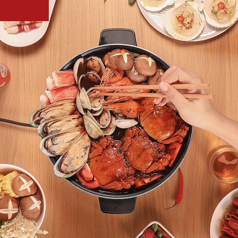 220V Electric Pot Oven Smokeless Barbecue Machine Home BBQ Grills Indoor Roast Meat Dish Plate Multi Cooker