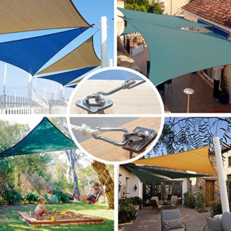 M6 Markise Befestigung Sonne Sonnensegel Edelstahl Hardware- Bausatz für Garten Sonne Sonnensegel Befestigung Zubehör