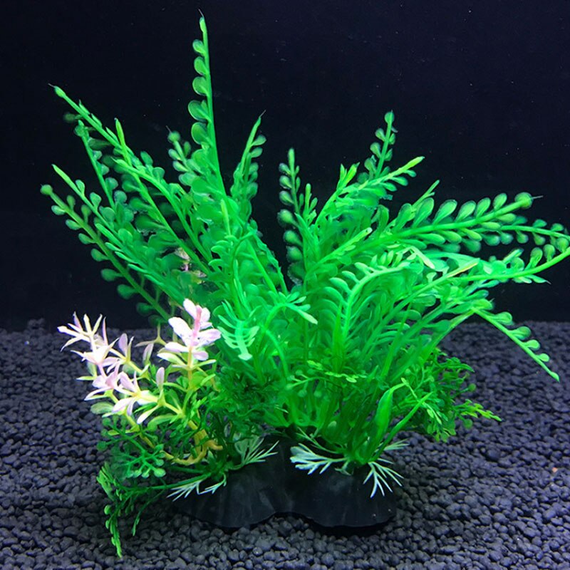 Simulatie kunstplanten decor water ornament plant aquarium 14cm decoratie: A2