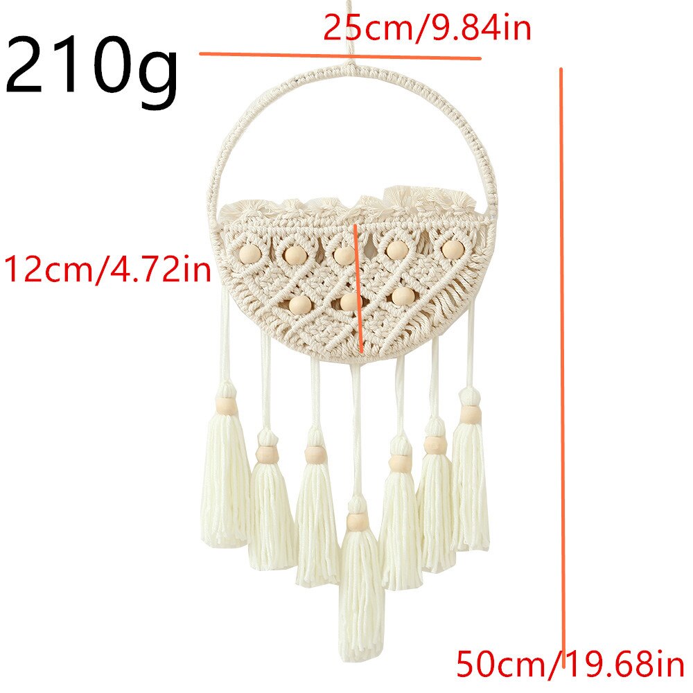 Macrame Flower Basket Garden Pots Planters Macrame Wall Haning Planter BohoTapestry for Bedroom Apartment Living Room Decor: Basket 2