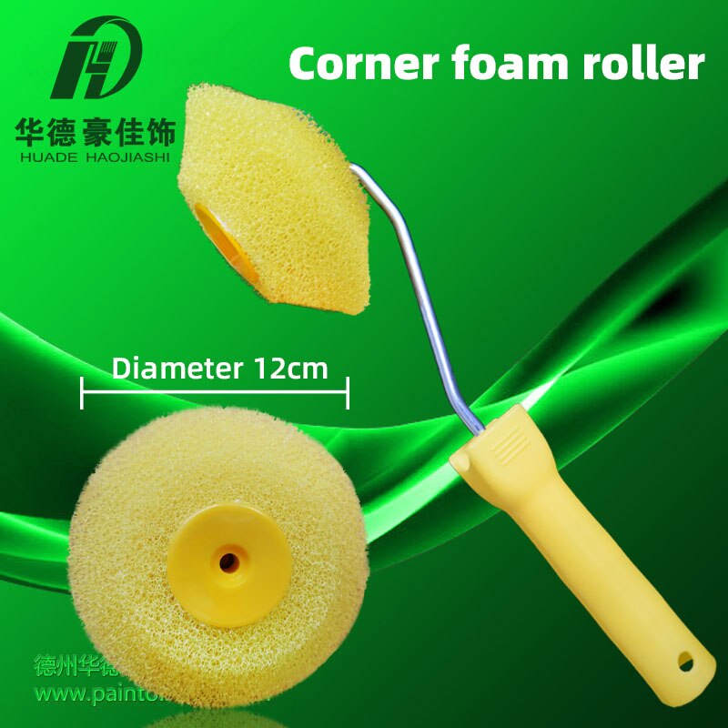 3Inch Foam Verfroller Voor Hoek Schilderen Spons Patroon Roller Verf Gereedschap Art Verf Muur Decoratie Tool