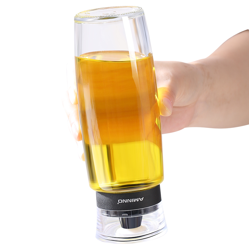 AMINNO 280 ml olijfoliedispenser Azijndispenser Glasmateriaal Verzegelde fles Gezonde keukenaccessoires