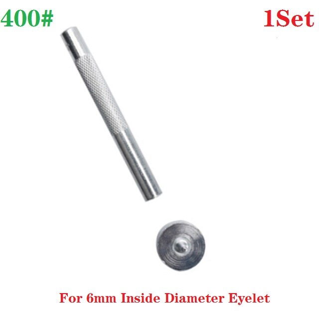 Tee itse nahkainen asennuspainike vahva ontto rei'itysläpivienti metallisilmukat hyvä kankaalle kenkä vaatteet nahka (3-20mm): 6 mm 400