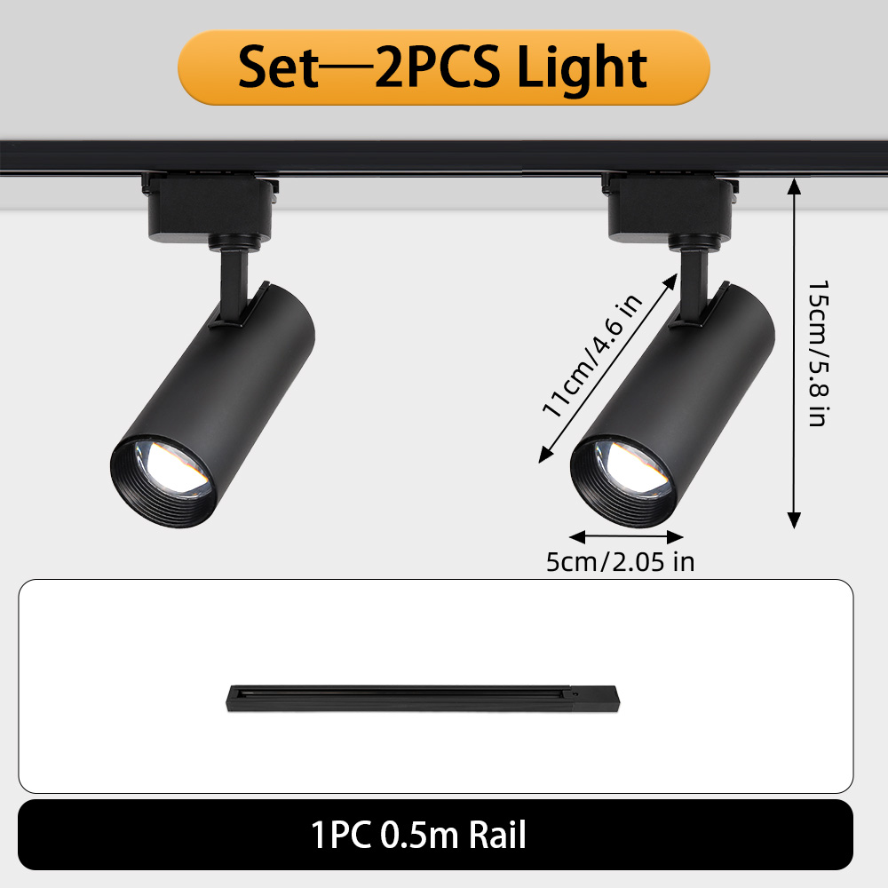 Dimmable LED Track Light, 180V-260V Spotlight, 20W Teto Spot, Iluminação interior do trilho para a decoração da sala de estar: Vermelho escuro / 7w