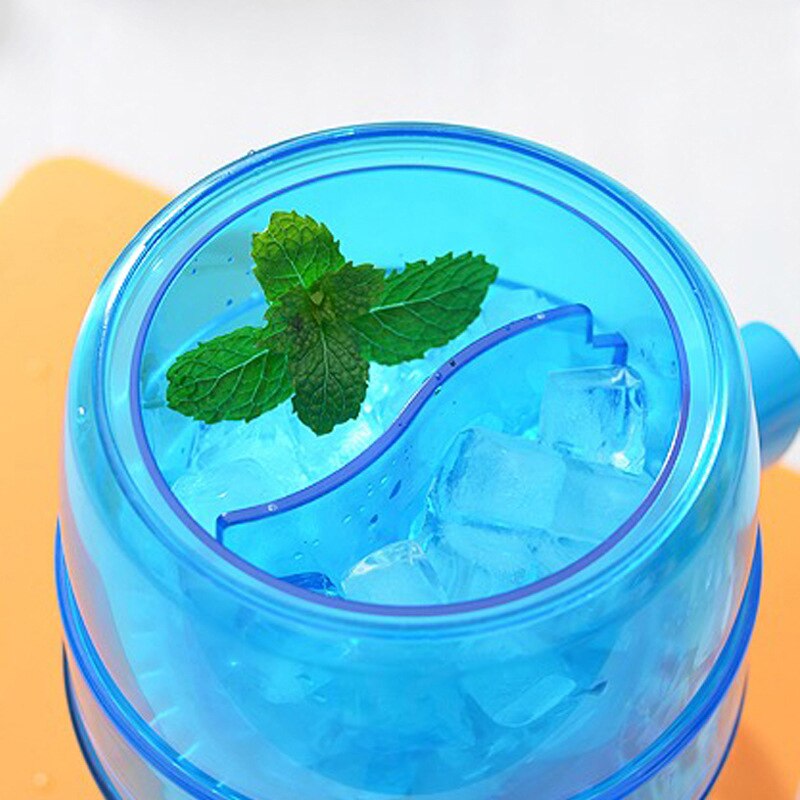 1L Snow Cone Maker Machine Kitchen Portable Hand Crank Manual Ice Crusher Shaver Kids Shredding