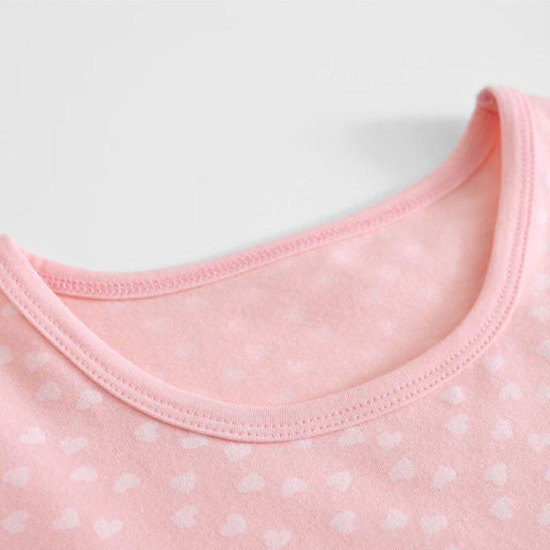 3-15t bomull barn flickor nattlinnen litet hjärta barn nattklänning klänning prinsessa flicka hemkläder sommar pyjamas