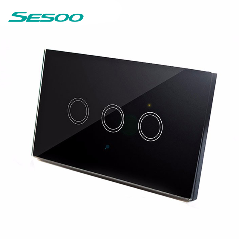 US Standard Waterproof Switch 1 gang / 2 gang / 3 gang 110V-240V Wireless Switch Remote Control Touch Switch No Controller