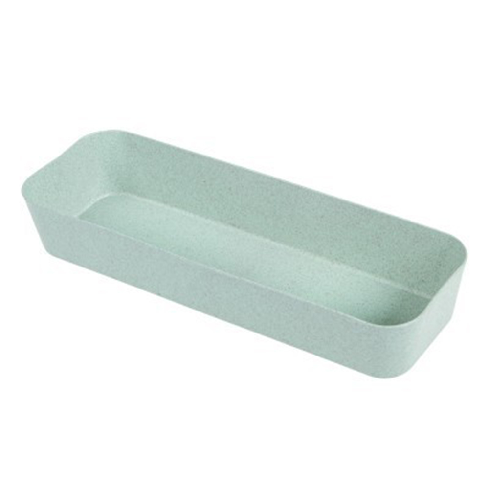 1pc vetefiber kökslådor förvaringsbricka avdelare förvaringsorganisator förvaringslåda nedbrytbar 26.4*8.8*4.3cm: Wwg 3075