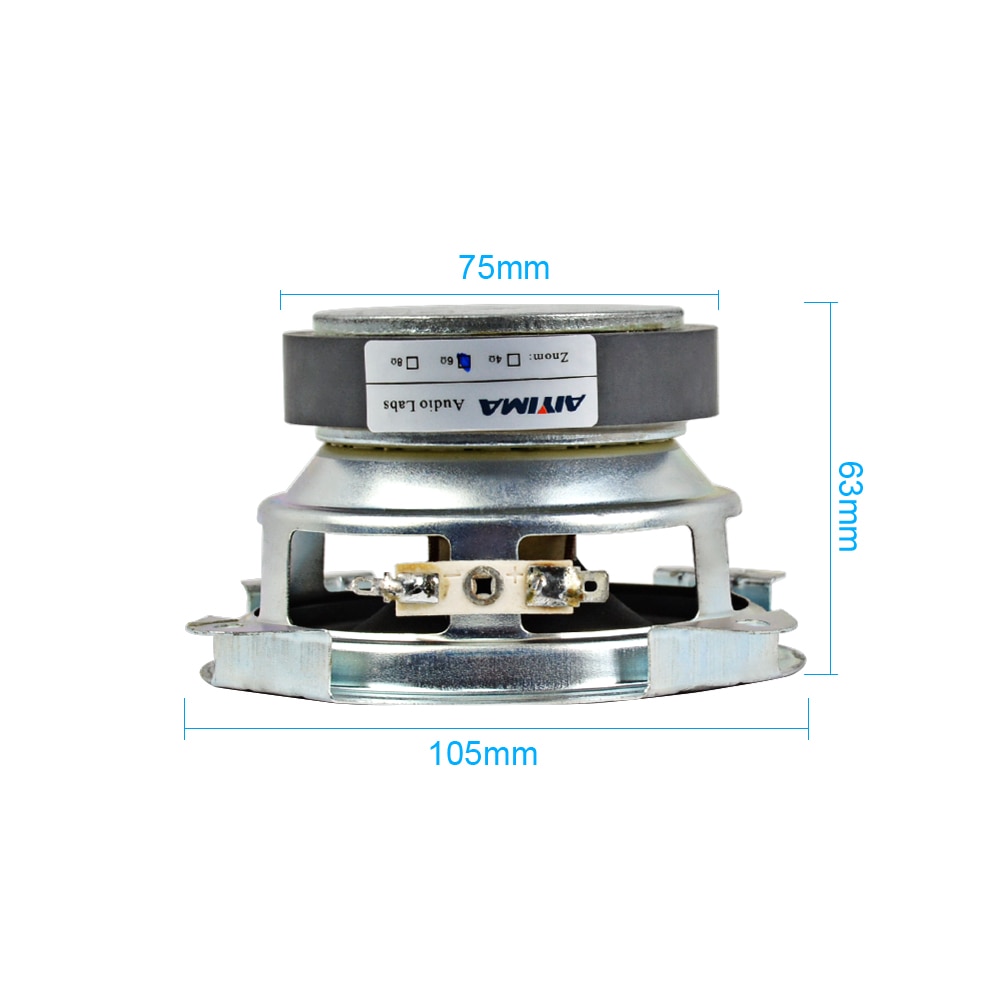 AIYIMA 1 pz 4 pollici pieno gamma altoparlante Audio colonna 6 ohm 40W altoparlante Bluetooth Altavoz casa Theater Audio altoparlante fai da te