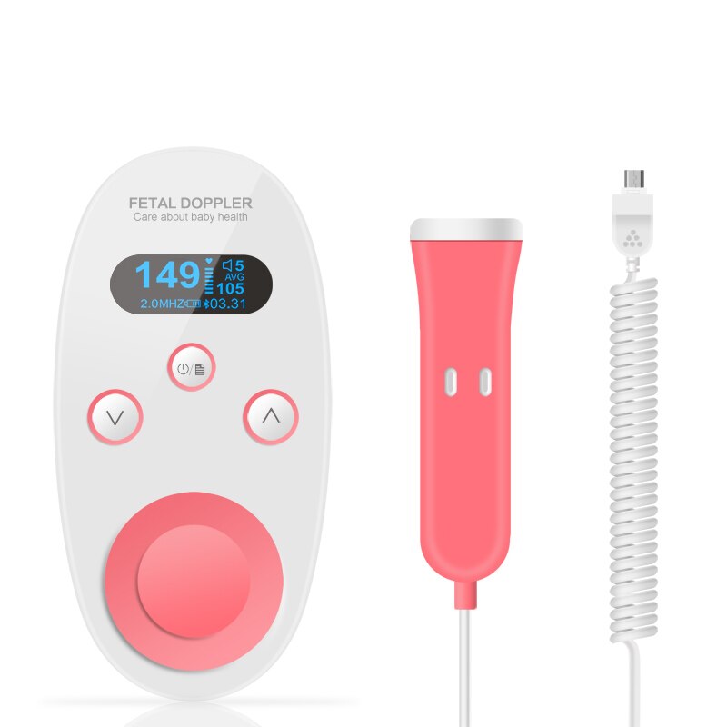 Monitor Doppler fetal con ultrasonido Digital portátil para bebés, monitor de sonido fetal para embarazadas, monitor de salud para bebés