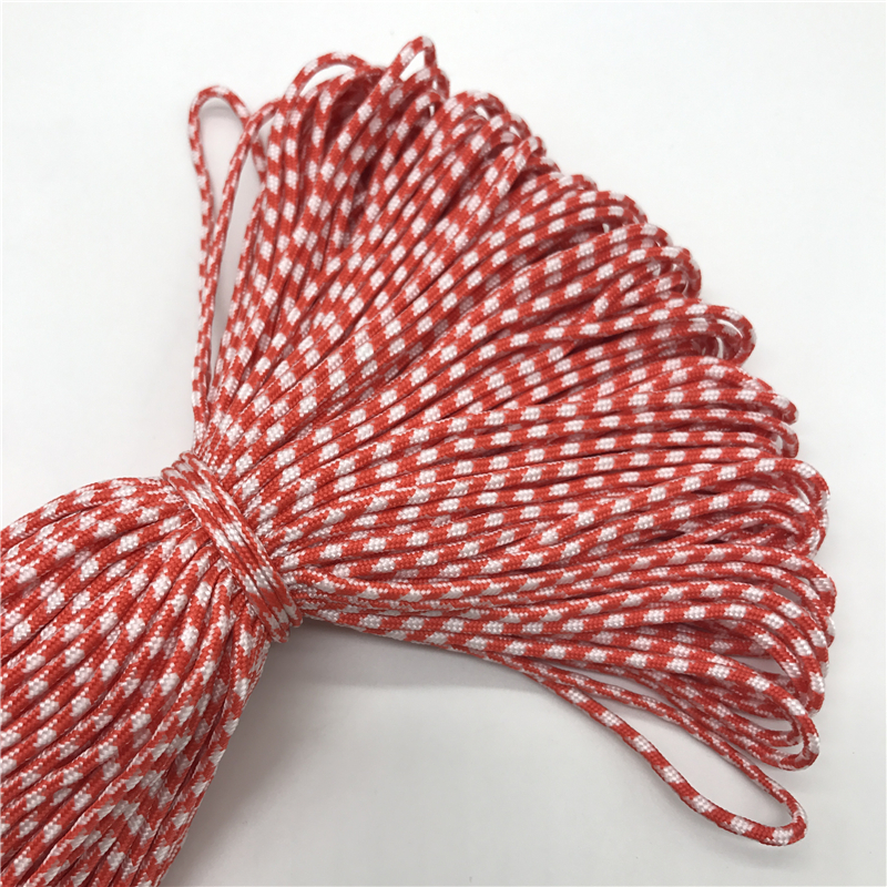 10 jardów/Lot 2mm linka spadochronowa smycz liny Mil Spec typu jeden Strand wspinaczka Camping Survival sprzęt DIY biżuteria, dzięki czemu: 26